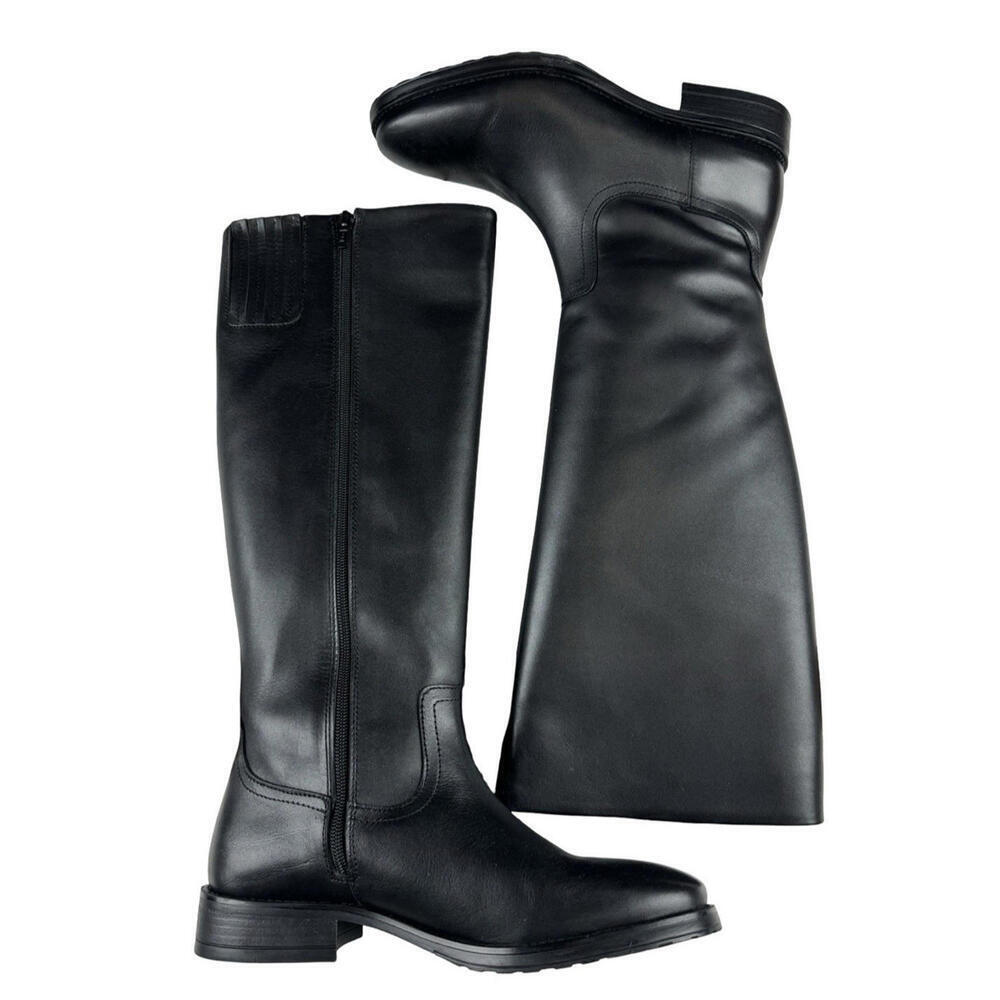 L'intervalle Delorre Leather Riding Boots Black Size EU 40 | US 9 - Picture 4 of 8
